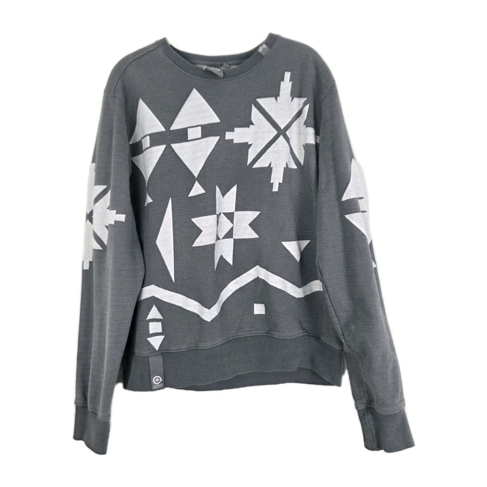 LRG (Lifted Research Group) Metric Crew sweater all-over print Aztec Sz‎ Med SKI